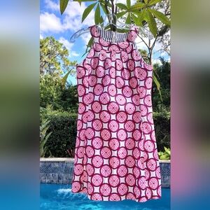 NWT DIZZY LIZZIE CHARLESTON SHIFT COTTON MEDALLIONS CLASSIC DRESS WOMEN'S Sz XS.